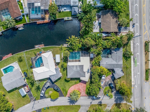 2020 NW 33rd Ct, Oakland Park, FL 33309 - aerial view with a water view