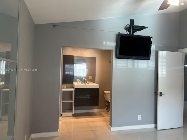 7522 SW 6th St, North Lauderdale, FL 33068 - bedroom with light tile patterned flooring and ensuite bathroom