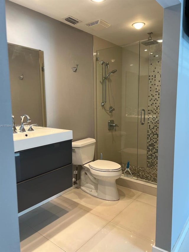 7522 SW 6th St, North Lauderdale, FL 33068 - full bath featuring a stall shower, vanity, and tile patterned flooring
