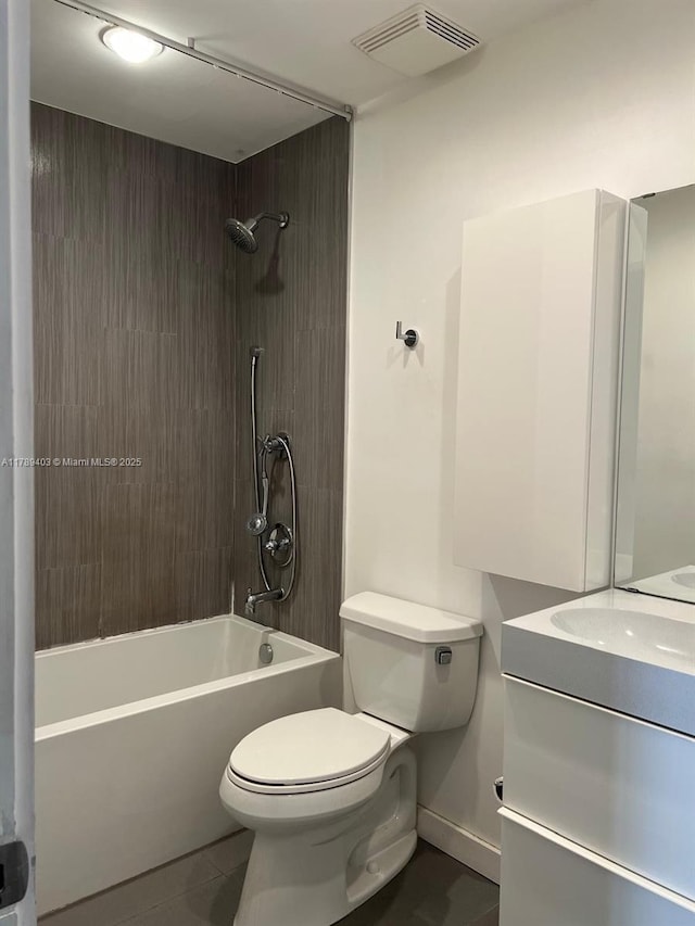 7522 SW 6th St, North Lauderdale, FL 33068 - full bathroom with shower / bathtub combination, vanity, and tile patterned flooring