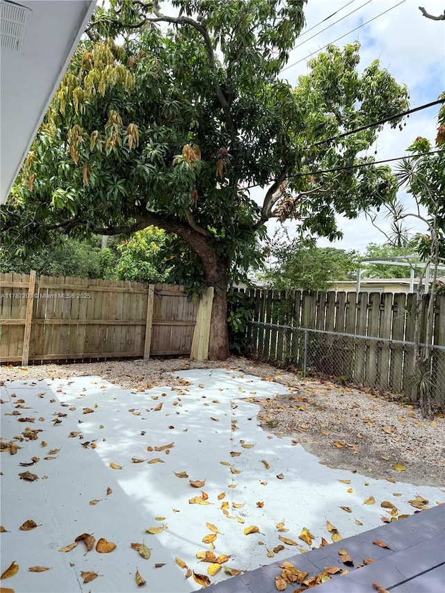 view of patio / terrace with visible vents and a fenced backyard