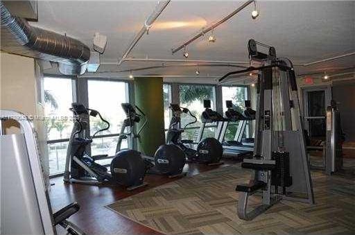 2681 N Flamingo Rd Unit 1501S, Sunrise, FL 33323 - gym with plenty of natural light