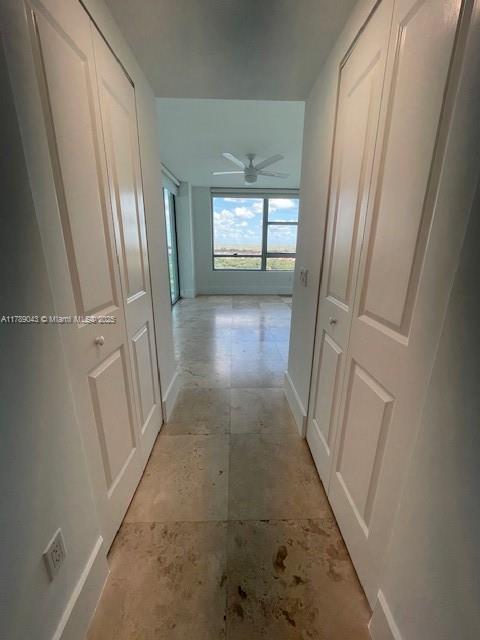 2681 N Flamingo Rd Unit 1501S, Sunrise, FL 33323 - hall with baseboards