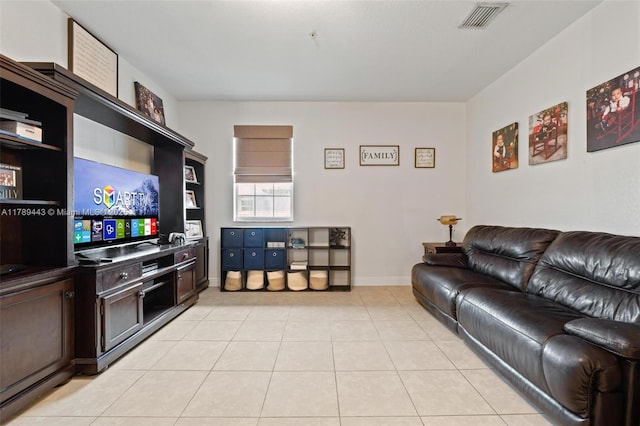 14637 SW 15th St, Pembroke Pines, FL 33027 - living room featuring light tile patterned floors and baseboards