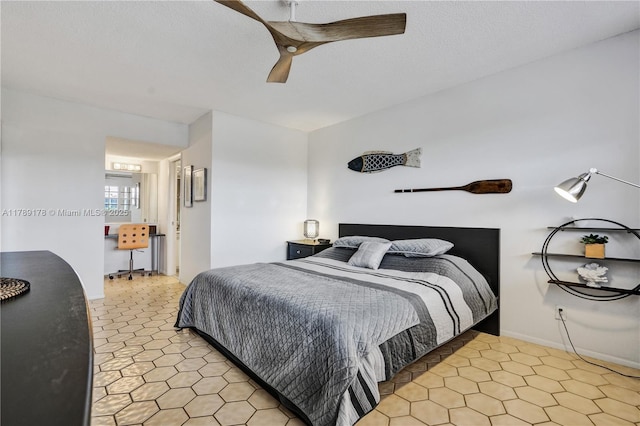 2671 S Course Dr Unit 409, Pompano Beach, FL 33069 - bedroom featuring a ceiling fan