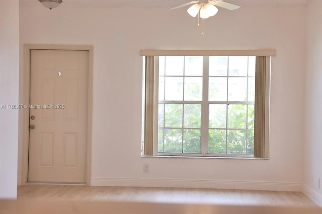 16686 Hemingway Dr Unit 16686, Weston, FL 33326 - spare room featuring ceiling fan and baseboards