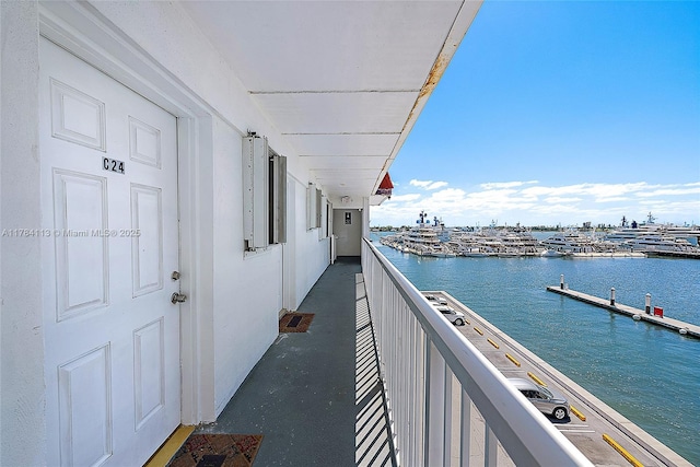 4500 N Flagler Dr Unit C24, West Palm Beach, FL 33407 - balcony with a water view
