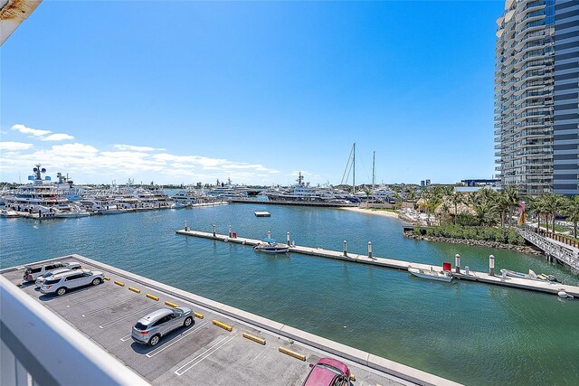 4500 N Flagler Dr Unit C24, West Palm Beach, FL 33407 - dock area featuring a water view and view of marina