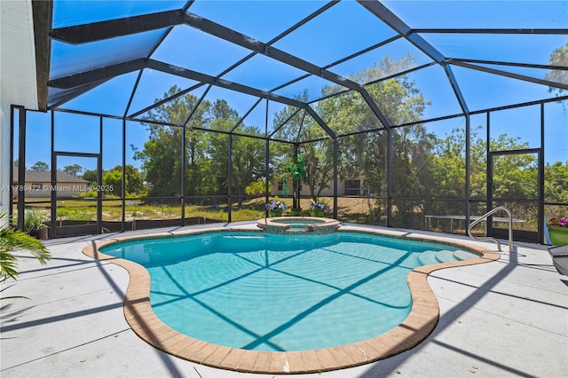 3007 W 8th St, Lehigh Acres, FL 33971 - single story home with concrete driveway, a garage, stucco siding, a front lawn, and central AC