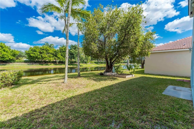 1042 Bluewood Ter, Weston, FL 33327 - view of green lawn featuring a water view