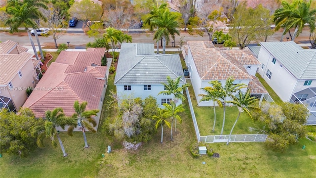 drone / aerial view featuring a residential view