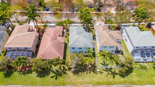 bird's eye view featuring a residential view