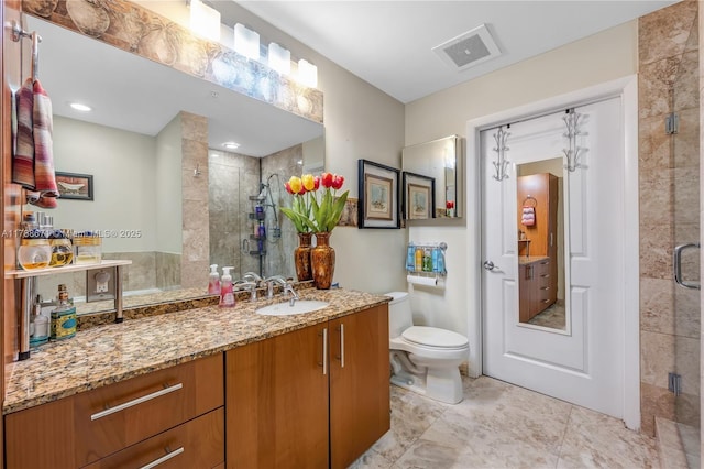 1945 S Ocean Dr Unit 401, Hallandale Beach, FL 33009 - full bath featuring a stall shower, vanity, and tile patterned floors