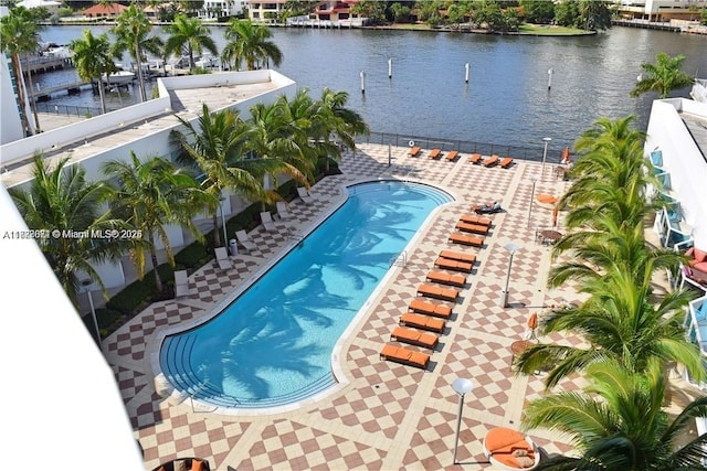 1945 S Ocean Dr Unit 401, Hallandale Beach, FL 33009 - community pool featuring a water view