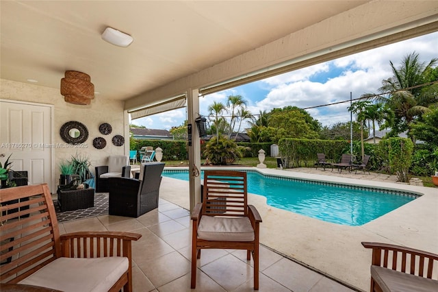 11430 NW 39th Ct, Coral Springs, FL 33065 - view of pool with a patio area, a fenced in pool, and a fenced backyard