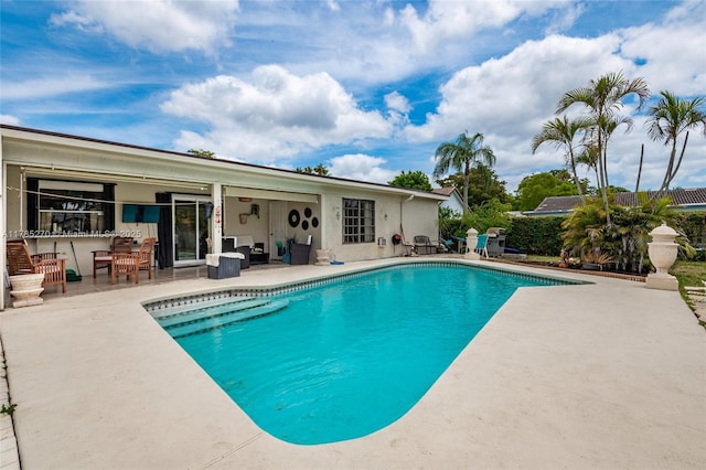 11430 NW 39th Ct, Coral Springs, FL 33065 - pool with outdoor dry bar and a patio area