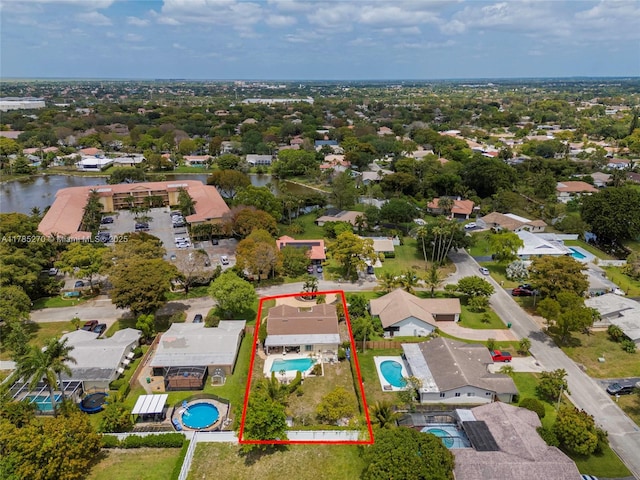 11430 NW 39th Ct, Coral Springs, FL 33065 - aerial view featuring a residential view and a water view
