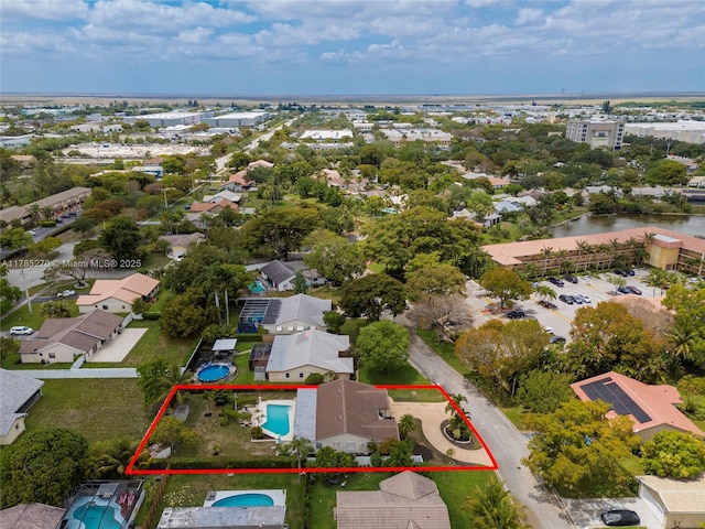 11430 NW 39th Ct, Coral Springs, FL 33065 - birds eye view of property with a water view