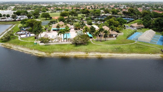 15357 SW 43rd Ter, Miami, FL 33185 - drone / aerial view of a nearby body of water and a pool