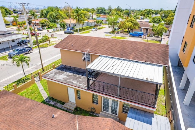 drone / aerial view featuring a residential view