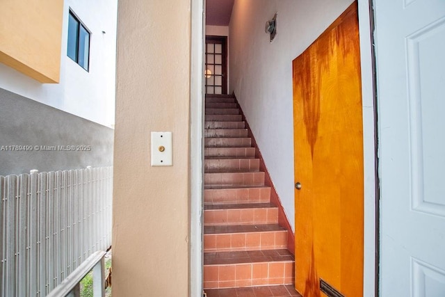 view of stairs