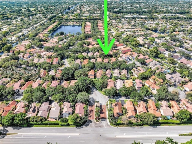 10132 NW 4th, Plantation, FL 33324 - bird's eye view featuring a residential view and a water view