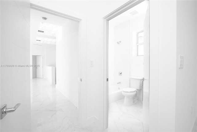 900 SW 24th Rd, Miami, FL 33129 - hall featuring visible vents and marble finish floor