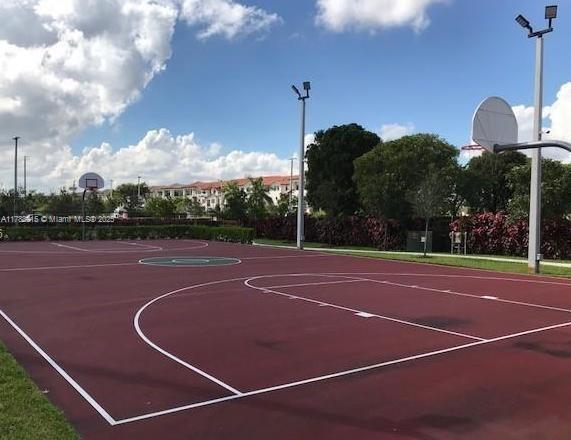 view of sport court featuring community basketball court