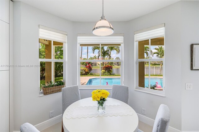 1092 Lavender Cir, Weston, FL 33327 - dining room with plenty of natural light and baseboards
