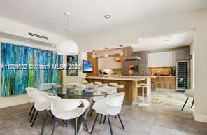 dining room with baseboards