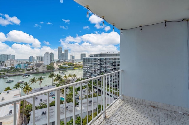 6900 Bay Dr Unit 11F, Miami Beach, FL 33141 - balcony featuring a water view and a city view