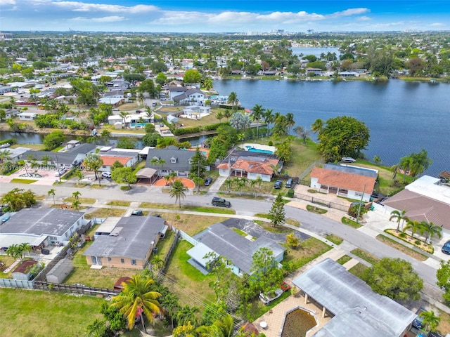 11024 SW 51st Ter, Miami, FL 33165 - drone / aerial view with a residential view and a water view