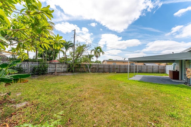 11024 SW 51st Ter, Miami, FL 33165 - view of yard with a fenced backyard and a patio