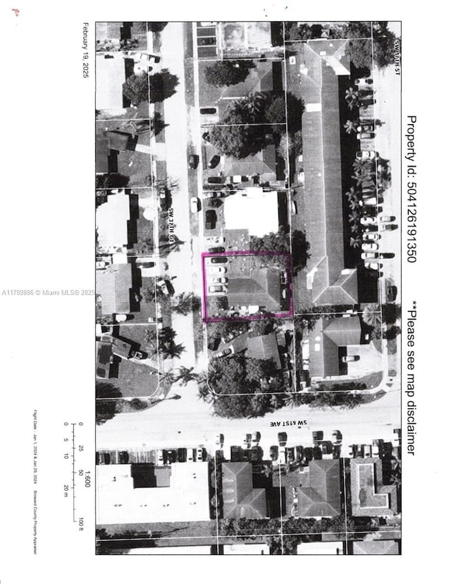 6111 SW 37th Ct, Davie, FL 33314 - map of property location featuring property parcel outlined