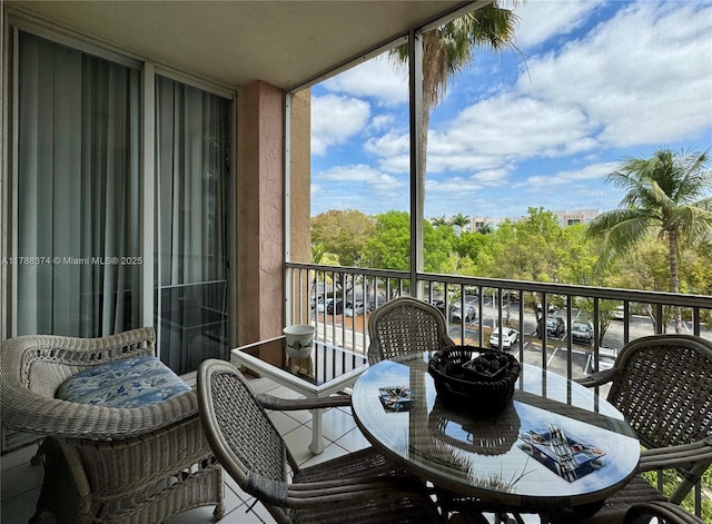 view of balcony