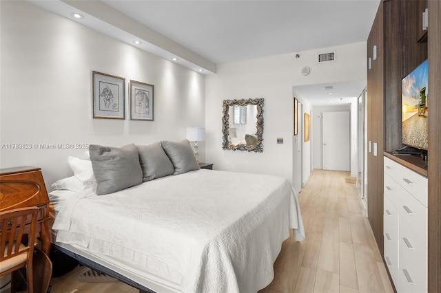 201 Crandon Blvd Unit 333, Key Biscayne, FL 33149 - bedroom with recessed lighting and light wood finished floors