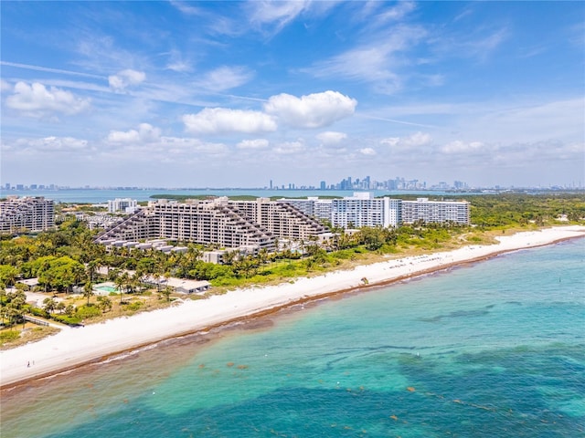 201 Crandon Blvd Unit 333, Key Biscayne, FL 33149 - aerial view of expansive coastline and a skyline view