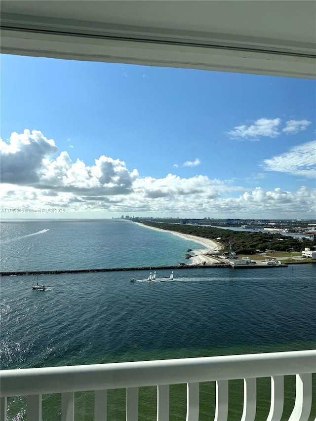 property view of water