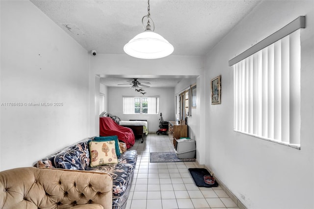 35 SW 60th Ave, Miami, FL 33144 - corridor featuring baseboards, tile patterned floors, and a textured ceiling