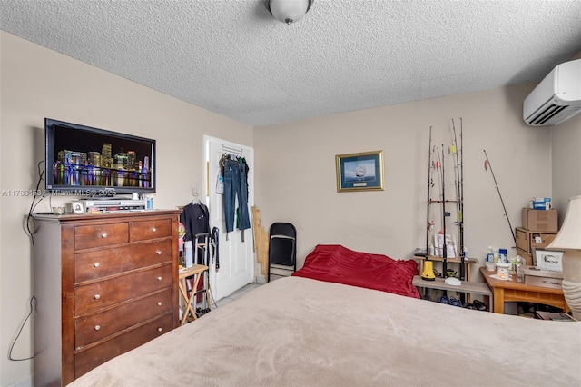 35 SW 60th Ave, Miami, FL 33144 - bedroom with a textured ceiling and a wall unit AC