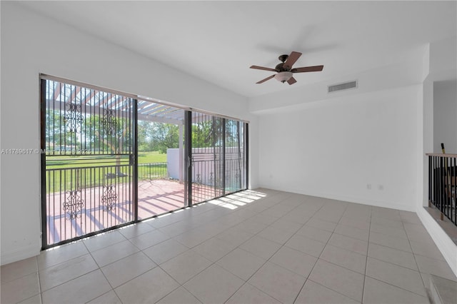 717 NW 105th Pl Unit C2, Miami, FL 33172 - unfurnished room featuring a ceiling fan and light tile patterned floors