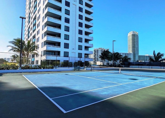 1330 W Ave Unit 1614, Miami Beach, FL 33139 - view of sport court with a view of city and fence