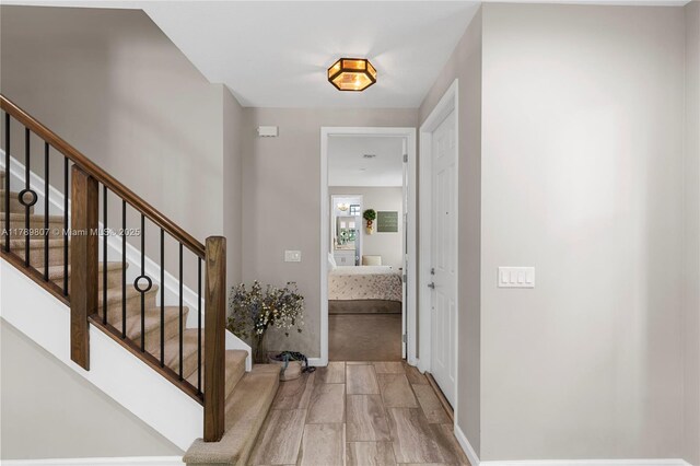 interior space featuring stairway