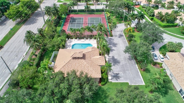 birds eye view of property