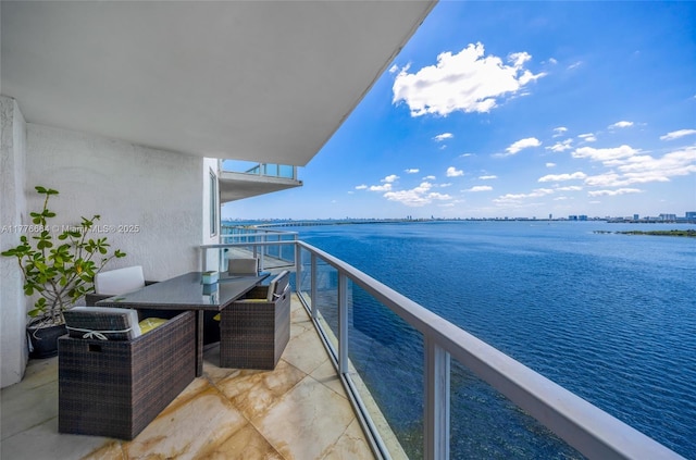 665 NE 25th St Unit 1201, Miami, FL 33137 - balcony with a water view