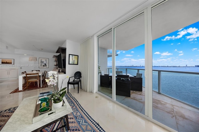665 NE 25th St Unit 1201, Miami, FL 33137 - living area featuring floor to ceiling windows