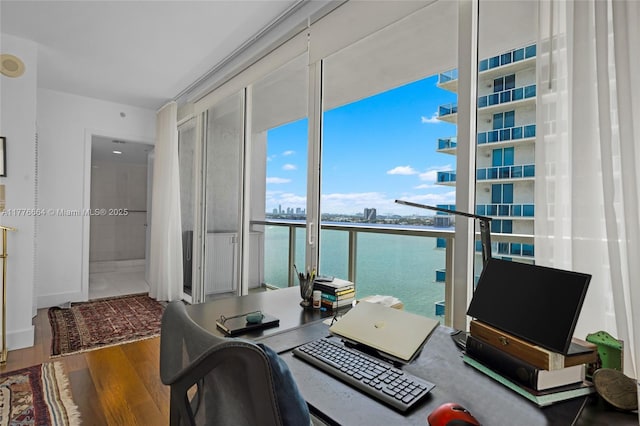 665 NE 25th St Unit 1201, Miami, FL 33137 - office with wood finished floors