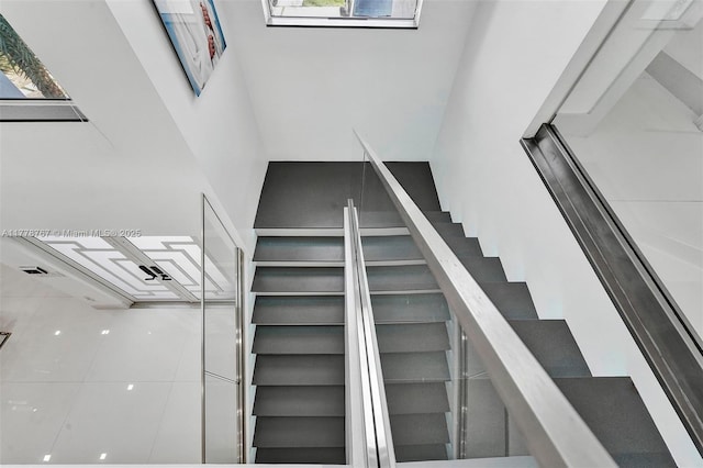 view of staircase