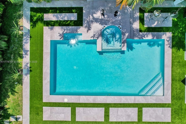 birds eye view of property