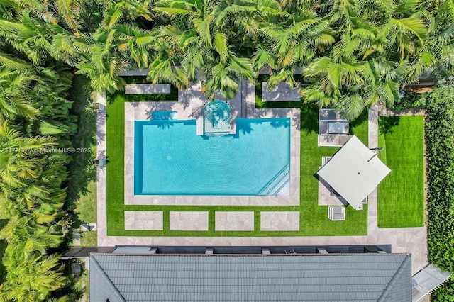 birds eye view of property